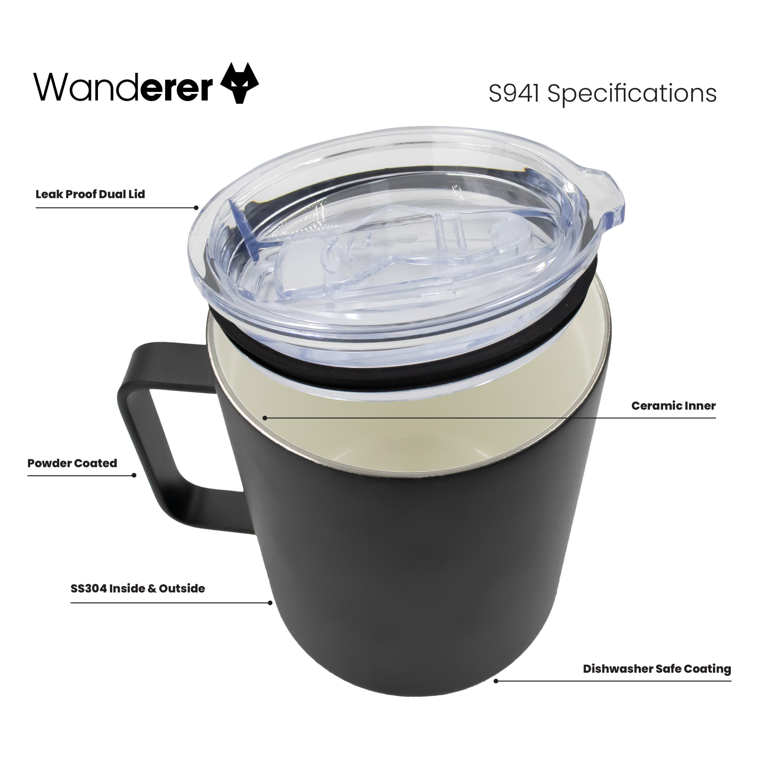 Wanderer 400ml Mug S941 | Detail