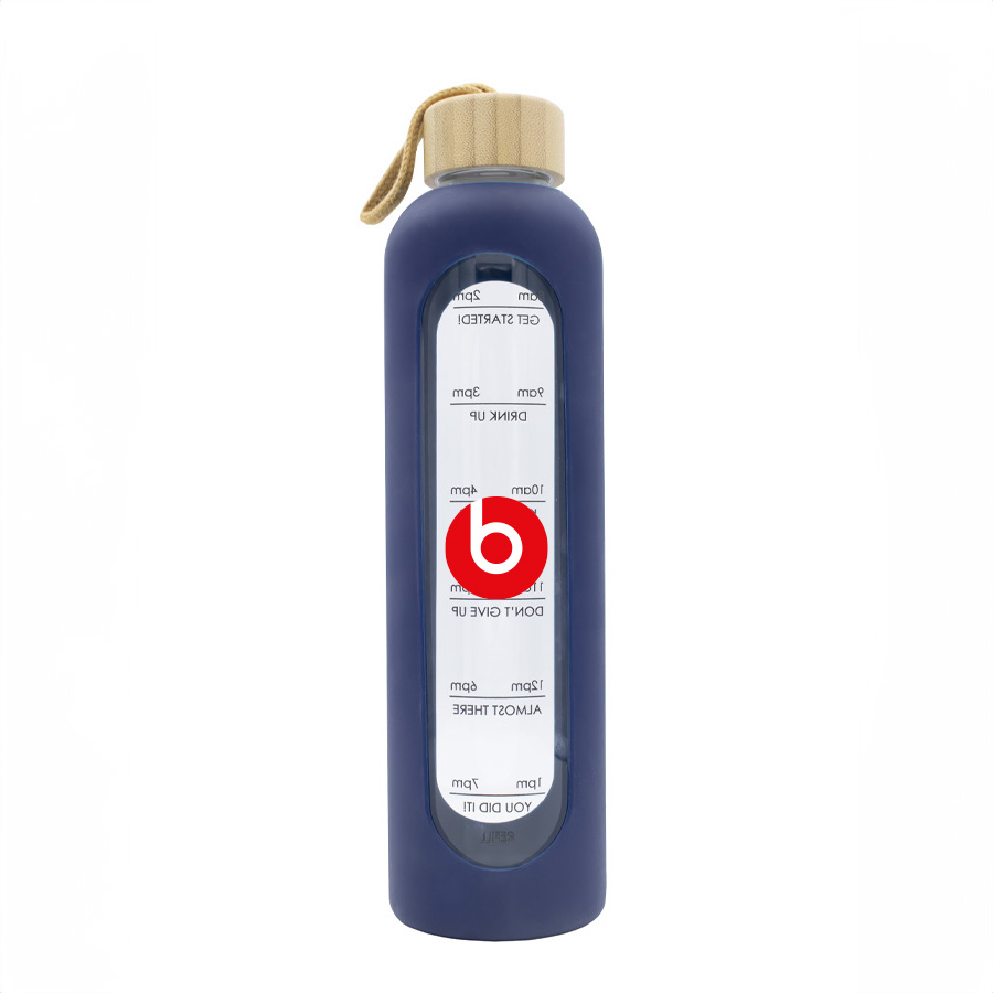 Arlo 1L Glass Water Bottle S990 | Navy