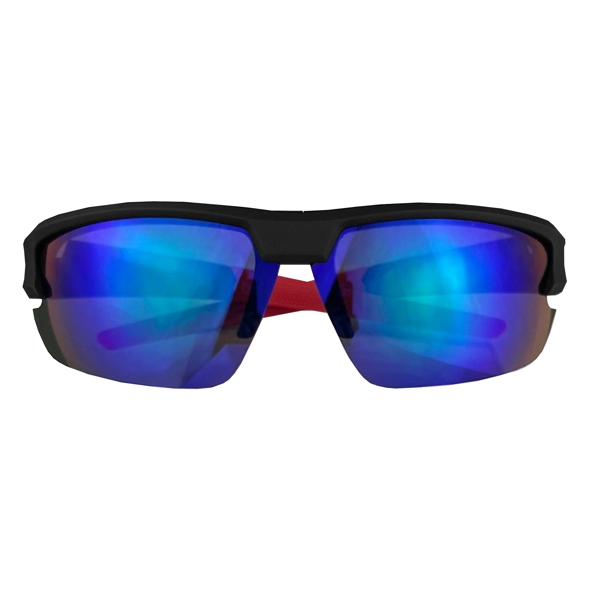 Logan Shield Sunglasses SG005 | Black/Red