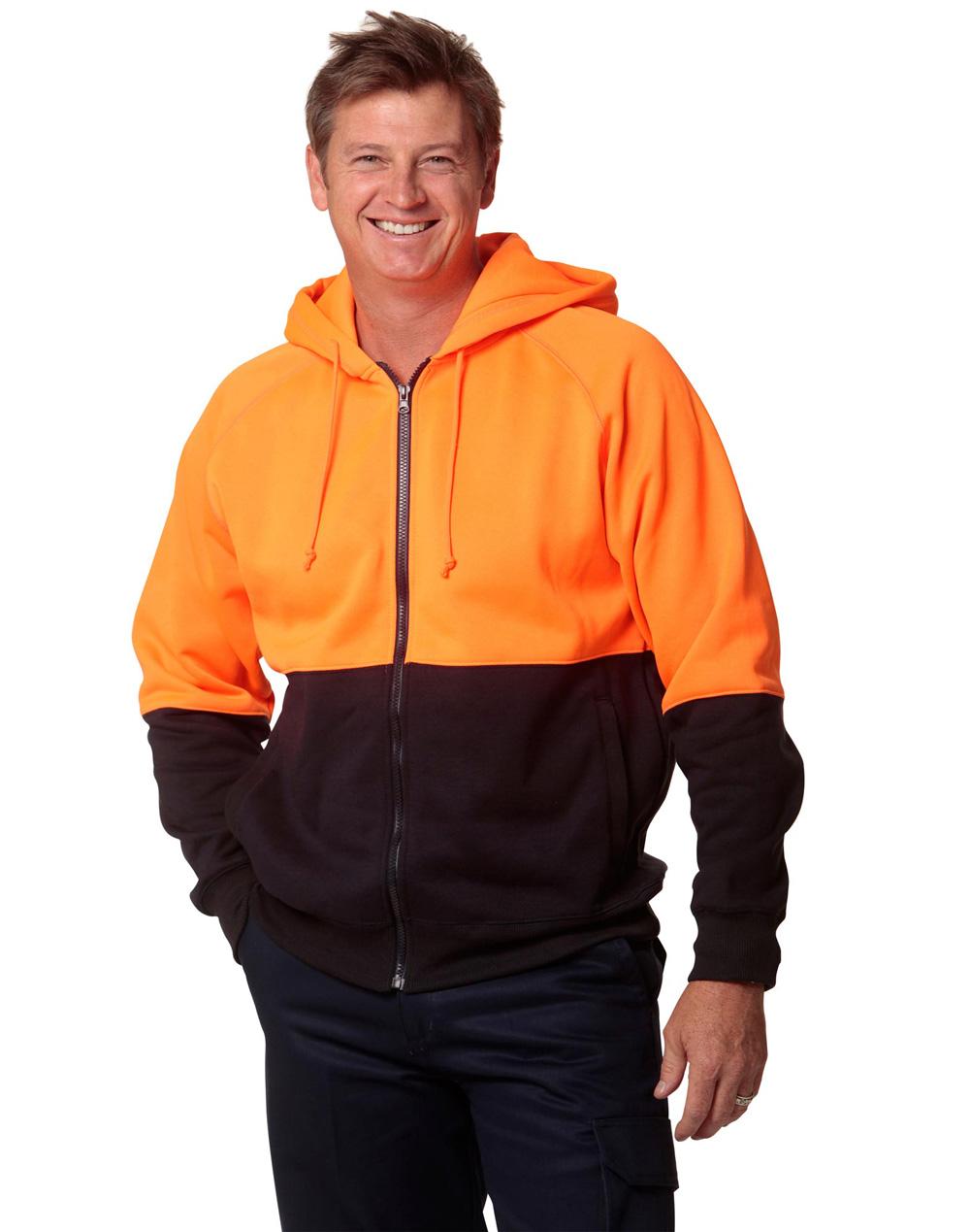High Visibility Two Tone Fleecy Hoodie SW24