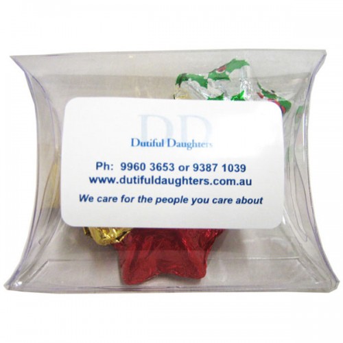 Pillow Pack filled with Christmas Chocolates 25g CCX009